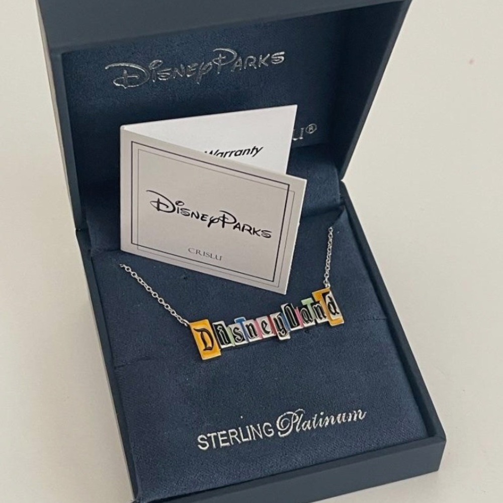 Crislu Disneyland Marquee Necklace